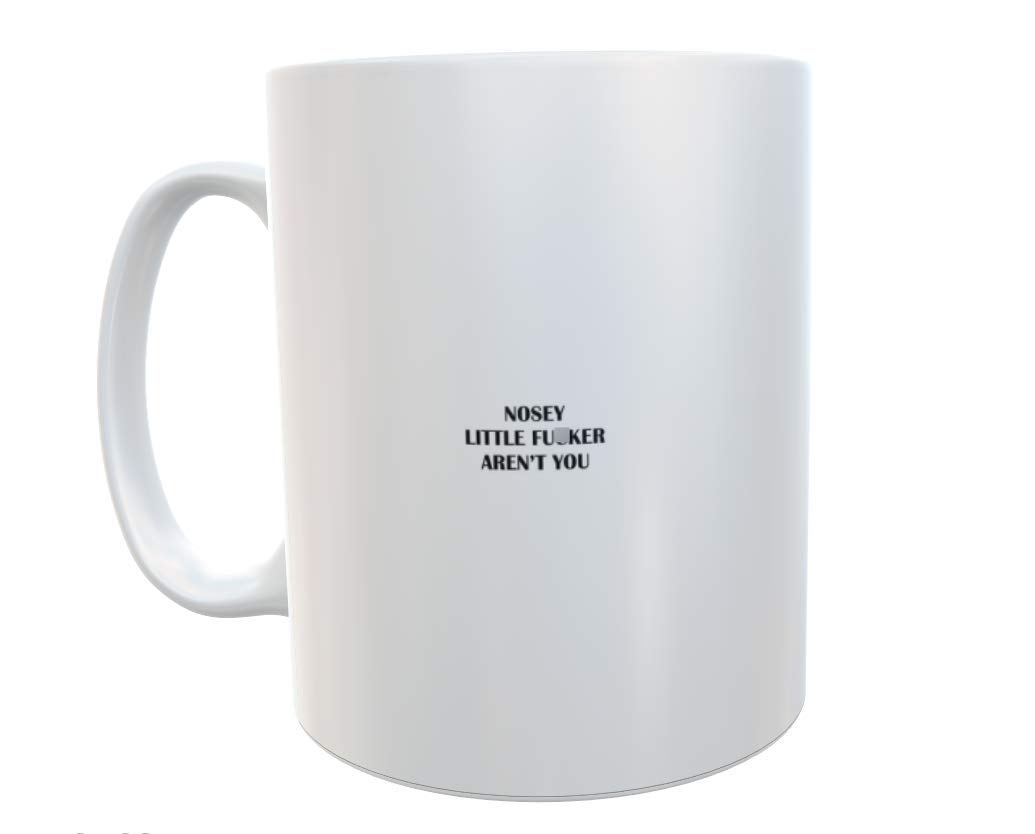Decalarama Rude Mug Gift - Nosey Little Fucker aren't You? - Funny Novelty Joke Funny Adult Cup Present