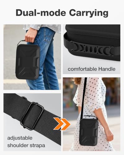 Image of HEIYING Switch 2 Carrying Case with Dedicated Accessory Slots for Switch 2 | Durable EVA Shell Travel Case, Full Protection, Storage Compartments for All Accessories, Ideal for Trips & Outings