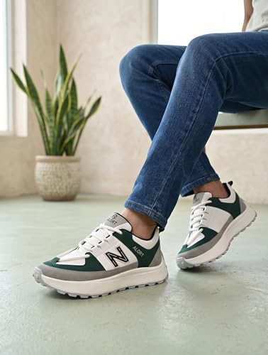 Image of CHICAGO-01 Stylish Casual Mid Top Sneaker and Trendy Shoes with Laces for Men & Boys, Perfect, College, Parties and Outings, Lightweight, Comfortable, and Durable for All-Day Use