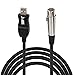 HDE 10 feet/3m XLR Female to USB 2.0 Cable - Black