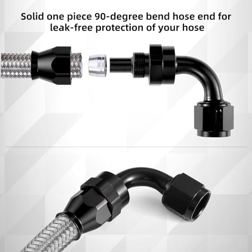 BRIFITOR 8AN 20FT PTFE Fuel Line Kit, E85 Nylon