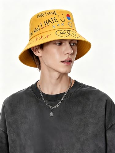 Image of Packable Reversible Printed Bucket Hat Unisex for Men Women Beach Fisherman Cap