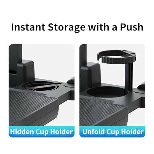 Mesa plegable y ajustable con alta capacidad de carga para asiento trasero de coche 5