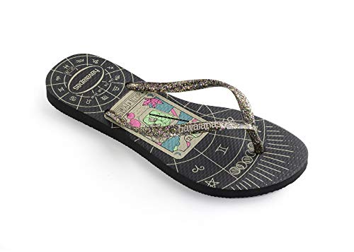 Chinelo Slim Mysthic, Havaianas, Feminino, Preto, 41/42
