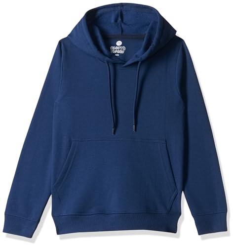 Image of Boy's Cotton Fleece Hooded Sweatshirt with Kangaroo Pocket