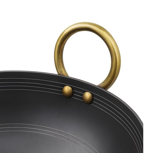 Image of kadhai /kadai 11 INCH with 3 Liter Capacity | Smooth Edges Handmade kadhai with Strong Handles | Durable Iron Build for Everyday Frying, Roasting and Traditional Cooking