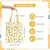 Noaxylic Sac en Toile Double Face en Coton et Lin, Sac en Toile Double Face en Coton avec un Imprimé Citron Jaune Frais, Écologique et Réutilisable pour Provisions, pour Femme Enfant(Citron, 40x 36cm) #1