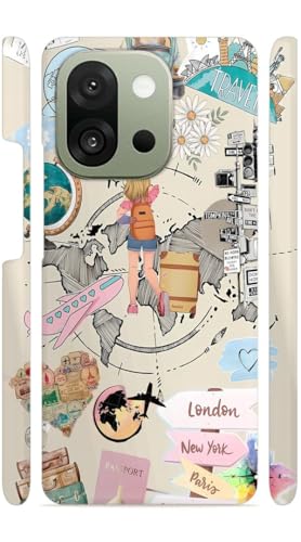 MOBIQUE World Girl Travel Designer Printed Hard Back Cover for Oneplus 13S Attractive and Uniquely Crafted Smartphone Case