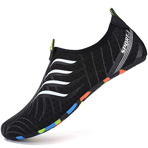 [F-WIN] アクアシューズ ウォーターシューズ メンズレディースマリンシューズアウトドア 速乾 通気 水遊び 水陸両用 ビーチシューズ スイミング用 ヨガ シュノーケリング 軽量 男女兼用シューズ