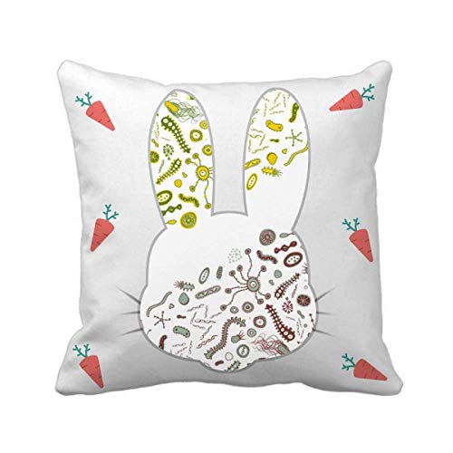 Créature verte mignonne coussin lapin confortable et lavable - 2