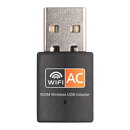 HAMMOK USB WiFi Adapter, 433mbps/150mbps Dual Band 5G/ 2.4G Wireless Adapter, Mini Wireless Network Card, WiFi Dongle for Laptop/Desktop/PC/Computer, Support Windows 10 and Mac OS 10.15