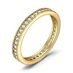 K-1Pc-Eternity-Yellow Gold Plated