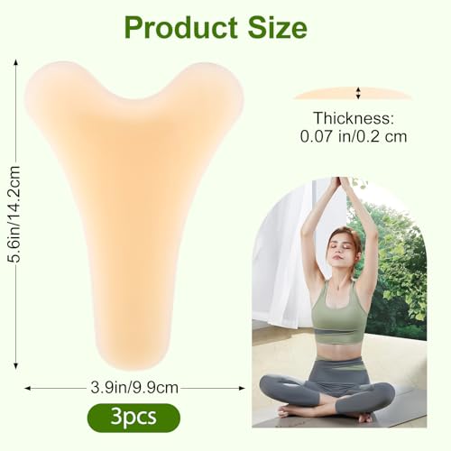 tumwhit 3Pack Reusable Camel Toe Concealer | Seamless Camel Toe Hider, Anti Camel Toe Cover Silicone Insert, No Camel Toe Underwear Guard, Cameltoe Concealer Cover (Y-TyPe 3Pack Beige)