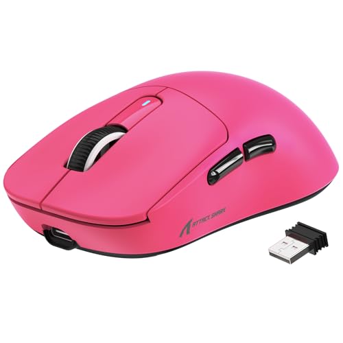 【Sensore PixArt PAW3395 e interruttori Kailh GM8.0】 Dotato dell'ultimo sensore PAW3395 di PixArt, che offre precisione e precisione di prim'ordine per giochi competitivi e frenetici, capace di velocità 650 IPS, accelerazione 50g, 26.000 DPI programmabili e 1000hz/1ms tasso di polling. Presenta oltre 80 milioni di cicli utilizzando gli switch Kailh GM8.0 di fascia alta. È inoltre dotato di un codificatore a rotella di scorrimento TTC che fornisce un passo preciso.