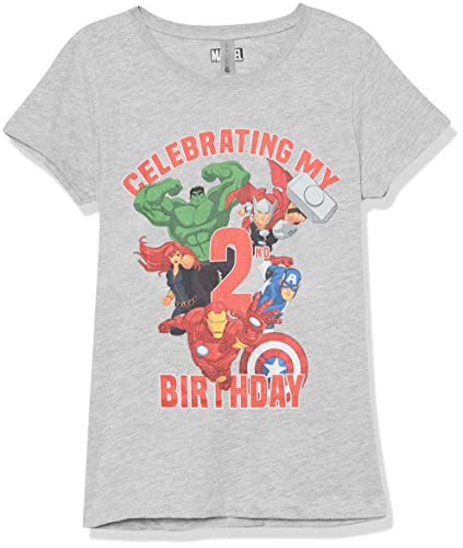 T-shirt Marvel fille 2 ans en maille premium gris athlétique