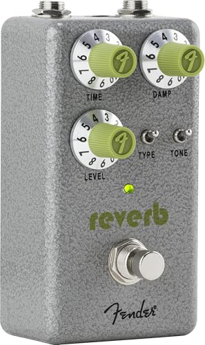Fender Hammertone Reverb, Effektpedal, Hall-Effekt für E-Gitarre und Bass, Kompaktes Gitarrenpedal, Reverb Effektgerät, True Bypass, Gitarreneffekt, Hall Pedal, Gitarren Zubehör, für Anfänger, Profis