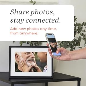 Skylight framewifi digital picture frame customer support touch screen digital photo frame with easy setup photo gifts for parents and grandparents 10 inch black  urban country home decor