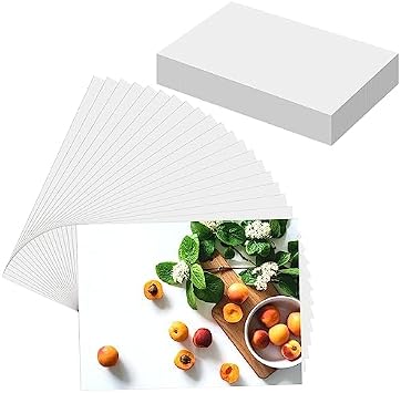 50 Sheets Photo Paper, 3.5 x 5 Inch Premium Photo Paper for Printer Picture, High Glossy Instant Dry Paper for Printer Suitable for Flyers Calendars and Brochures
