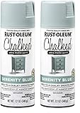 Rust-Oleum 302595 Series Chalked Ultra Matte Spray Paint, 12 Ounce (Pack of 2), Serenity Blue