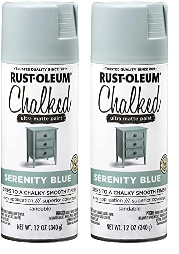 302595 Series Chalked Ultra Matte Spray Paint, 12 Ounce (Pack of 2), Serenity Blue