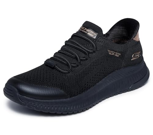 Skechers Bobs Squad 4   Tenis para Mujer, Color Negro, Talla 8