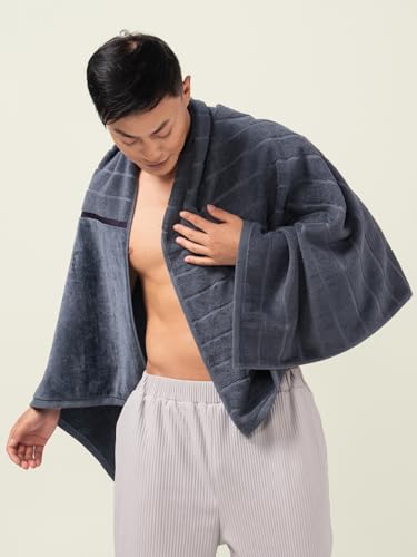 Image of DAMENSCH 100% Cotton Towels, Super Soft Towels Set, Ultra Absorbent Towel for Women, Quick Dry Face Towel for Men, Long Lasting Colours Bath, Hand and Face Towels-Twilight Grey
