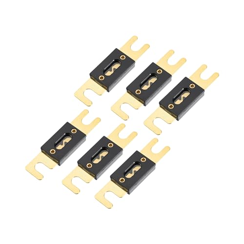 Fusibles ANL 450A plaqués or universels en lot de 6 pour onduleur de voiture