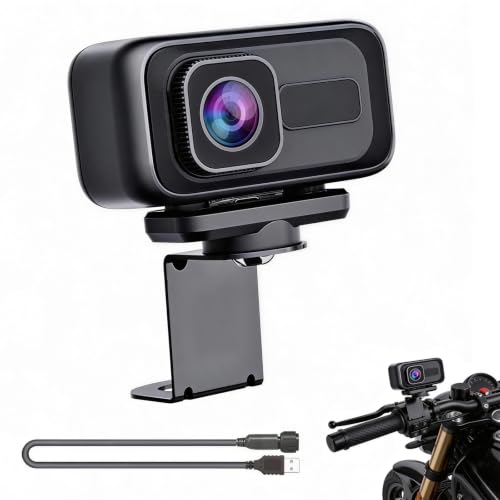 Cossify Cámara de acción para motocicleta, 1080p, gran angular de 120°, cámara de acción para motocicleta, cámara de acción impermeable IP65, cámara deportiva WiFi, grabación en bucle, visión nocturna