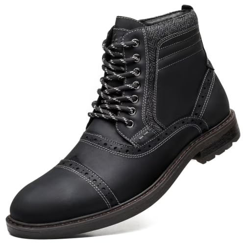 Image of Arkbird Mens Chelsea Boots, Stylish and Comfort Leather Chukka Ankle Boots with Zipper