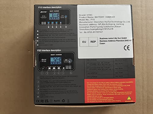 HTRC 15A 12V 24V Battery Charger for AGM Gel SLA EFB and LiFePO4 - Image 10