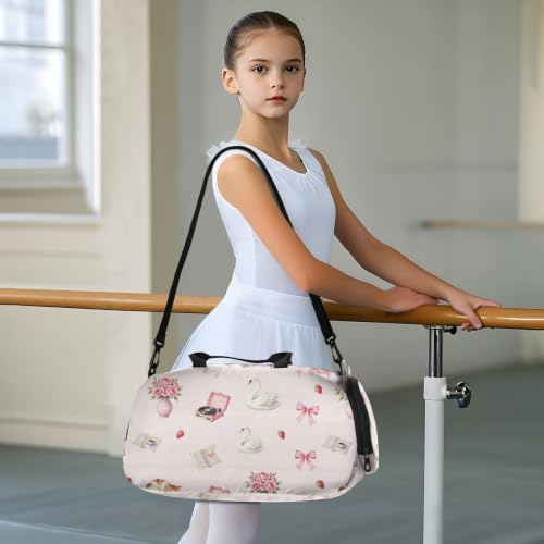 Bolsa de lona para niños y niñas para deporte, gimnasio y viajes de fin de semana 2