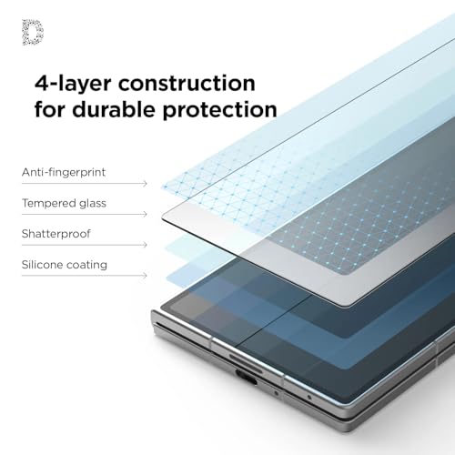 Image of Supershieldz NeoGuard HD+ Tempered Glass Screen Protector Guard for Samsung Galaxy Z Fold 7, 9H Hardness | Case-Friendly | Easy Installation Kit