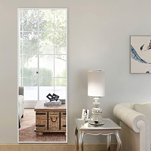 Miruo Full Length Mirror Decor Wall Mounted Mirror Floor Mirror Dressing Mirror Make Up Mirror Bathroom/Bedroom/Living Room/Dining Room/Entry, White, 55'' X 16'' (A-Mr01059-M-Usam022-Vc) #TOP1