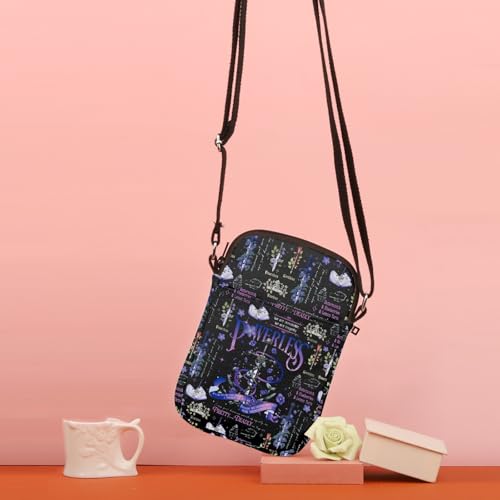 TSOTMO Romantasy Gift for Book Lovers Bookworms Gift Bookish Crossbody Bag for Fan Book Lover Book Nerds4