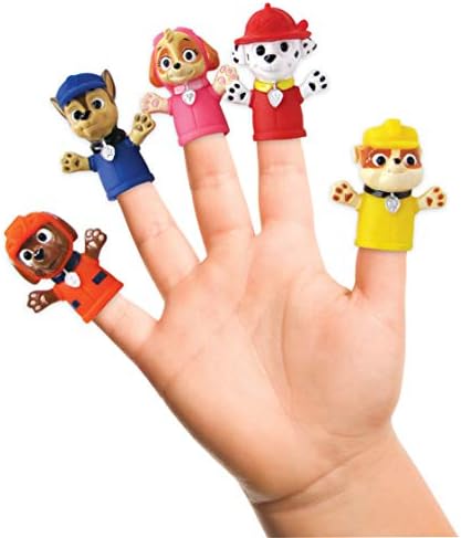 Nickelodeon Paw Patrol Finger Puppets - Party Favors, Educational, Bath Toys, 1st Gen, 5 Count (Pack of 1)