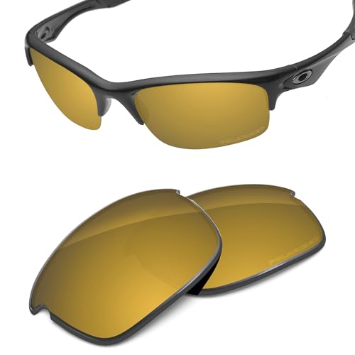Image of Performance Replacement Lenses Compatible with Oakley Bottle Rocket OO9164 Polarized Etched-Tungsten Gold