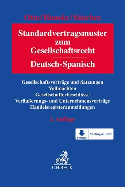 Standardvertragsmuster zum Gesellschaftsrecht: Deutsch-Spanisch