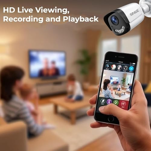 Image of SINLOE 8 Channel 1080P Full HD DVR 2MP Night Color Bullet 4 Pcs, 8 Channel SMPS, 1 TB Hard Disk Full Combo Set