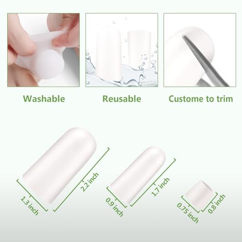 Image of Niupiour Silicone Toe Protectors for Pain, 14 Pack of Gel Toe Covers for Women and Men, Big Toe Caps for Blisters, Corns, Toe Guards Cushions for All Toes, Calluses, Ingrown Toenails
