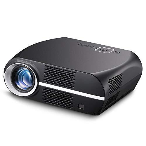 ACGAM VIVIBRIGHT Projecteur LED 1080P natif, projecteur HDMI avec clé TV Compatible avec l'affichage, HDMI, VGA, USB, Xbox, Ordinateur Portable, iPhone Android pour présentation PowerPoint - Noir