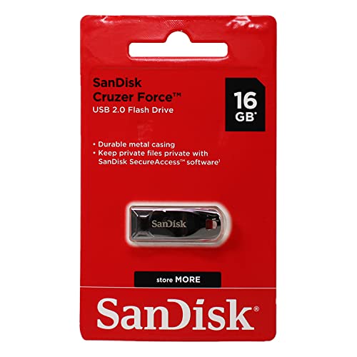 Sandisk Cruzer Force USB Flash Drive (SDCZ71-016G-A46)