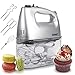 Duronic HM4 SR Mikser ręczny z misą elektryczny turbo | robot kuchenny | łatwy w przechowywaniu | z funkcją turbo i boksem do przechowywania wierteł