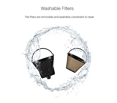 Automatische Kaffeemaschine, 1.5 L Wassertank Timerfunktion Digitaldisplay LED Display, Filter kaffeemaschinen für heiße… – Bild 7