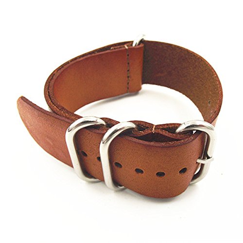 PCS 22MM Nato strap genuine leather Watch band straps watch strap-