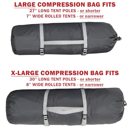 ALPS Mountaineering Compression Tent Bag, Medium - Gray - Thumbnail 4