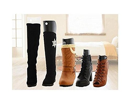 ericotry 2Pair (4PCS) Boot Shaper Form Inserts Multifunction Thicken Automatic Support Shape Shoe Tree Tall Short Boot Shaper Knee High Shoes Boot Holder Hanger (14\" Height) - Thumbnail 2