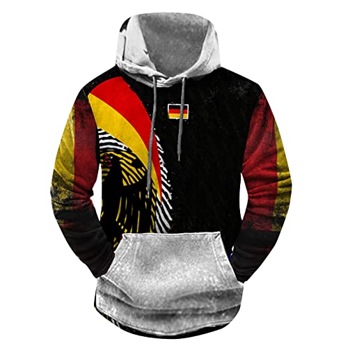 Hoodie Ohne Taschen Herren Herren Hoodie Gelb Vintag Hoodi Pullover...