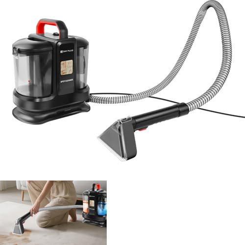 Carpet Spot Upholstery Cleaner, 500W Handheld Spot Carpet Cleaner Washer with Dual Water Tanks, Portable Compact Cleaning Machine for Pet Stains, Sofas, Rugs, Cars & Upholstery