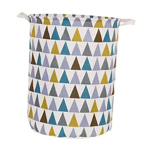 Toyvian Cesta De Plegable Almacenamiento De Ropa Cesto Ropa Con Asas Sucia Guardería Manija Lavandería Tela Tejida Envase Bebé Juguete Paño Canasta Juguetes NiñOs De Tela para Dormitorio Y Sala Estar