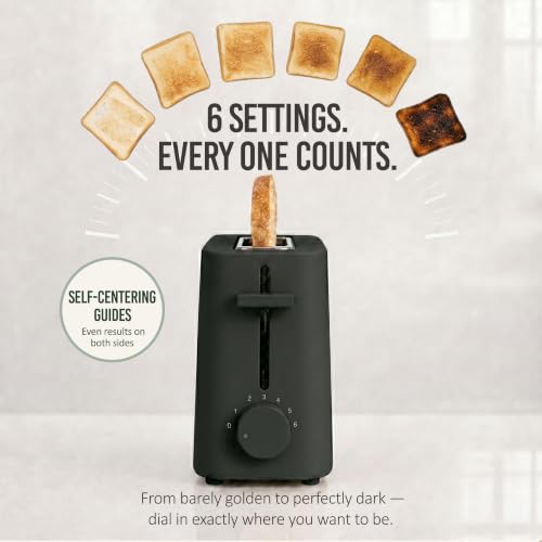 Nostalgia Slim 2-Slice Toaster – Wide Slot – Space-Saving Design – Adjustable Browning Dial – 10-inch Long Slot Fits 2 Slices of Bread or Bagel Halves – Drop-down Crumb Tray – Blackberry by Nostalgia - Image 4